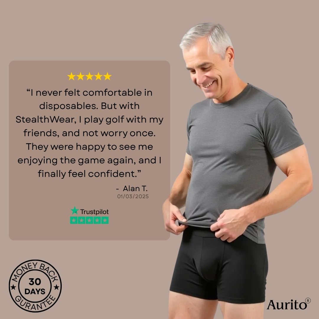 StealthWear™ Men’s Incontinence Boxers