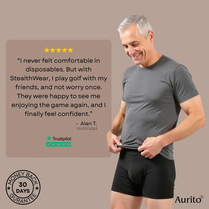 StealthWear™ Men’s Incontinence Boxers